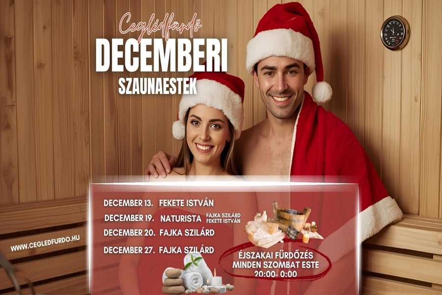 Szaunaestek a Ceglédi Gyógyfürdőben Szaunaestek a Ceglédi Gyógyfürdőben